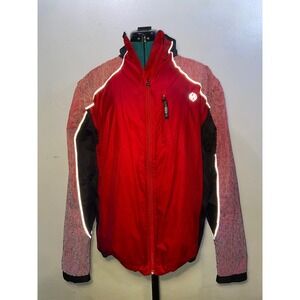 IllumiNITE Mens Reflective Running / Cycling Jacket Zip Off Sleeves Vest Size M